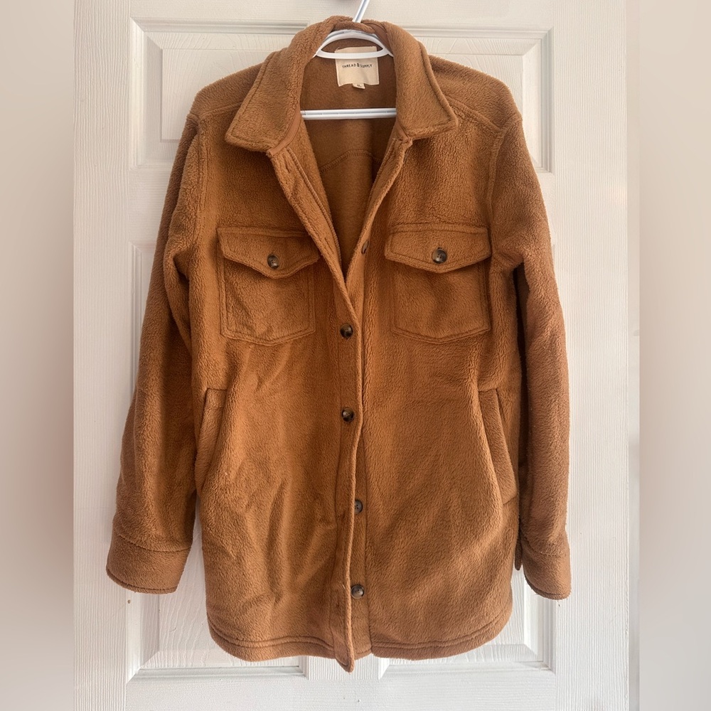 Brown teddy bear jacket